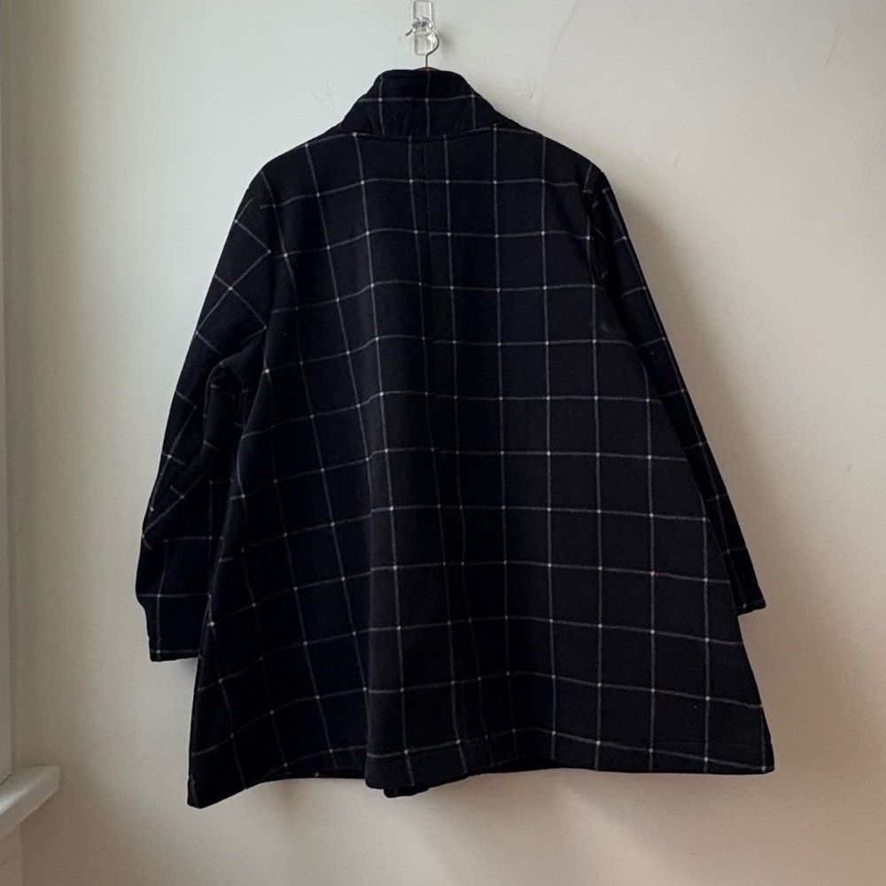 Woman Within Fleece Funnel Neck Swing Coat - Picture 4 of 15